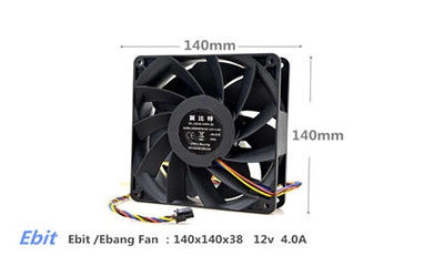 kwaliteit  Ebit Ebang E12 44t Avalon 1066 50t Asic Miner Cooler Cooling Fan For Mining Rig 12V 4.0A Fabriek